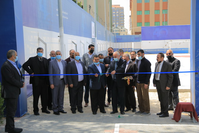 The Opening of a Multi-purpose Stadium at the Islamic University, funded by the Supreme Council for Youth and Sports