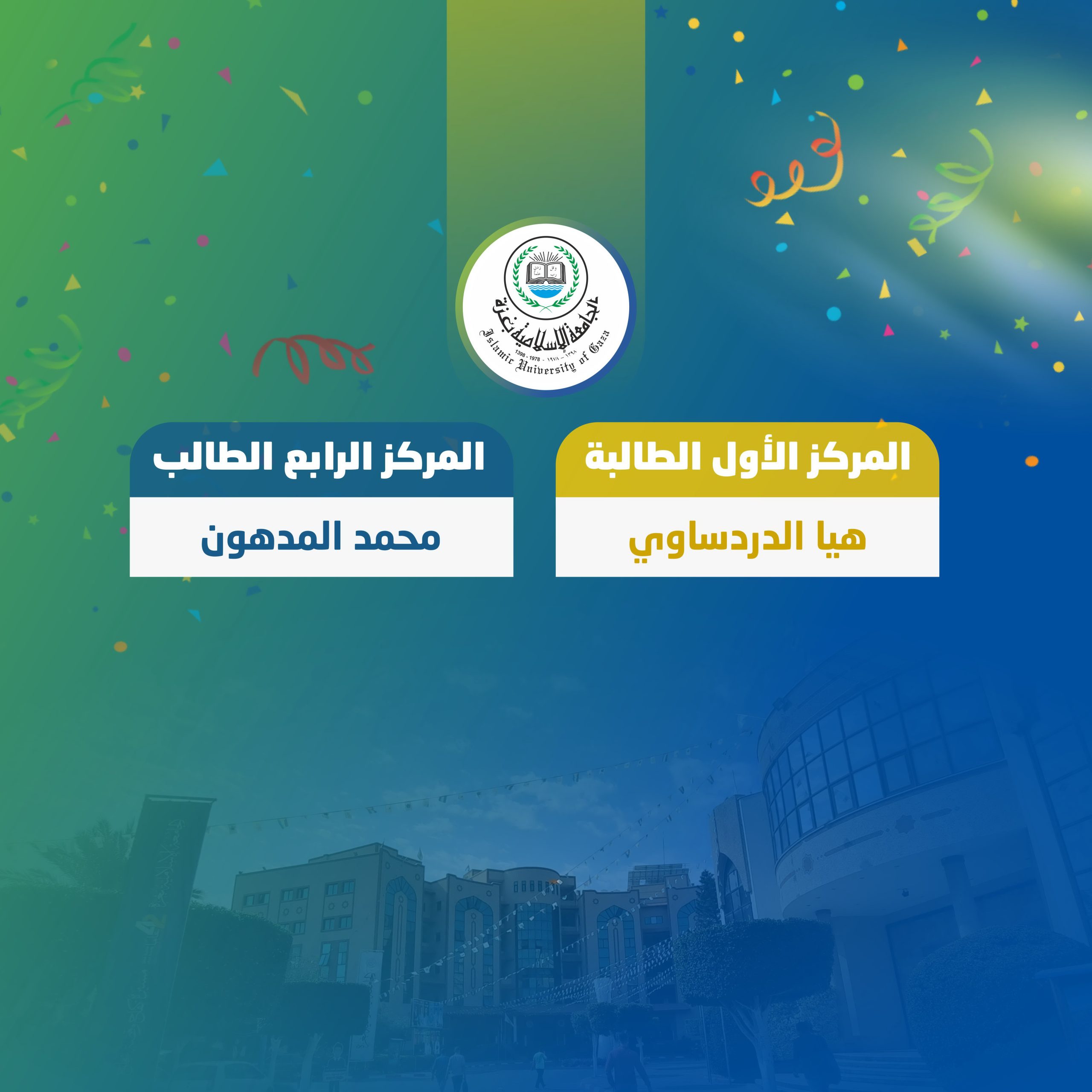 فوز طالب وطالبة من كلية التربية بالمسابقة البحثية الدولية لأفضل بحث علمي حول “دور مراكز الأبحاث في صنع القرار”