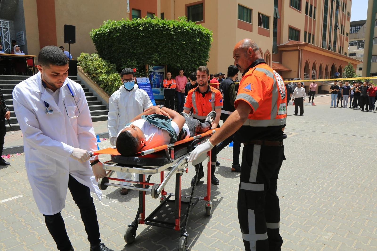 العيادة القانونية تُنفّذ فعالية محاكاة مسرح الجريمة لطلاب الجامعة الإسلامية