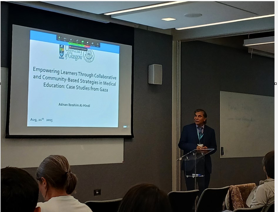 أكاديمى من الجامعة يشارك في ورشة عمل عن التعليم الطبى في جامعة جلاسجو بالمملكة المتحدة