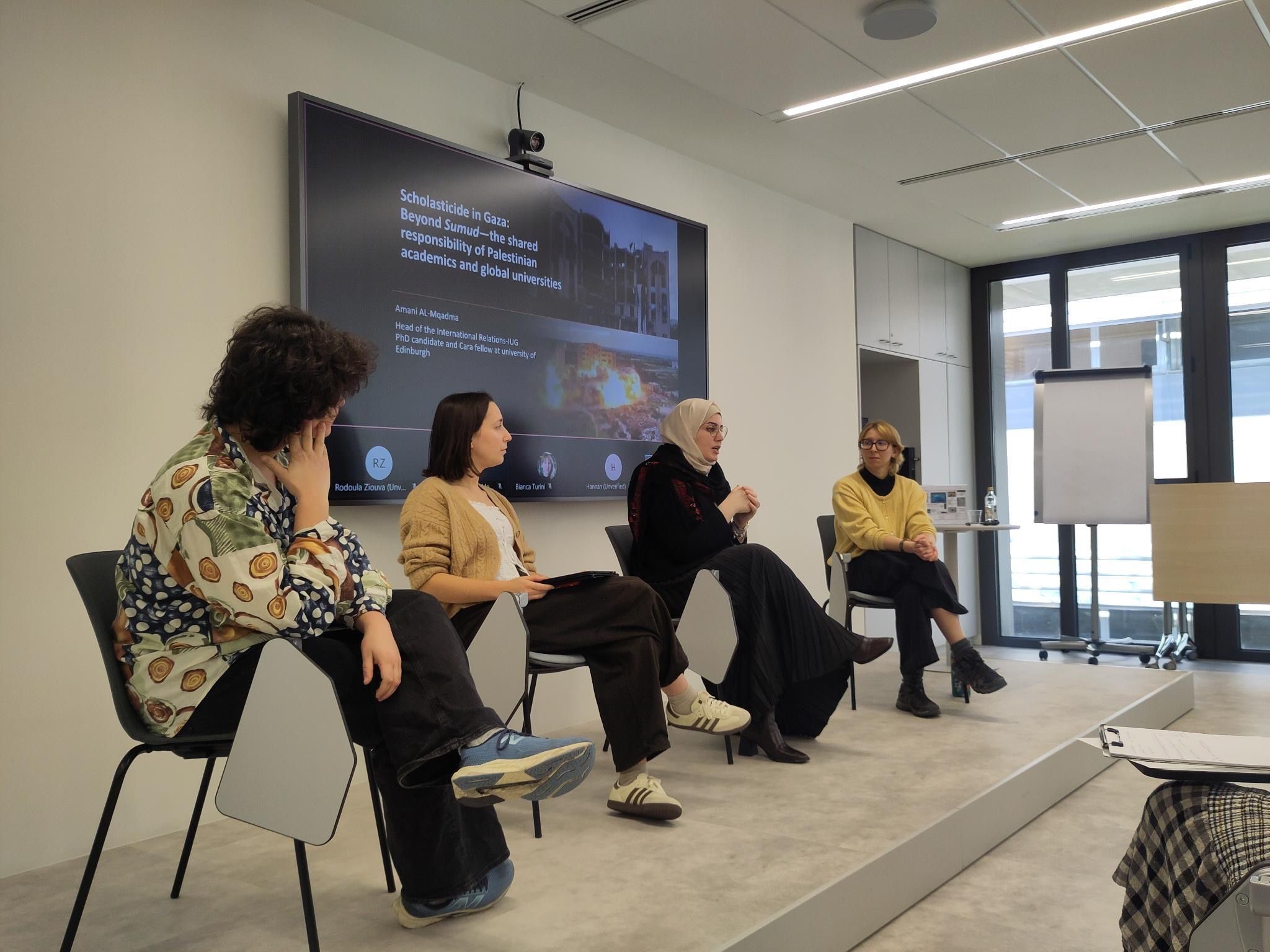 مشاركة المهندسة أماني المقادمة في نشاط أكاديمي بالمعهد الكتالوني لعلوم الفوتونيات (ICFO)