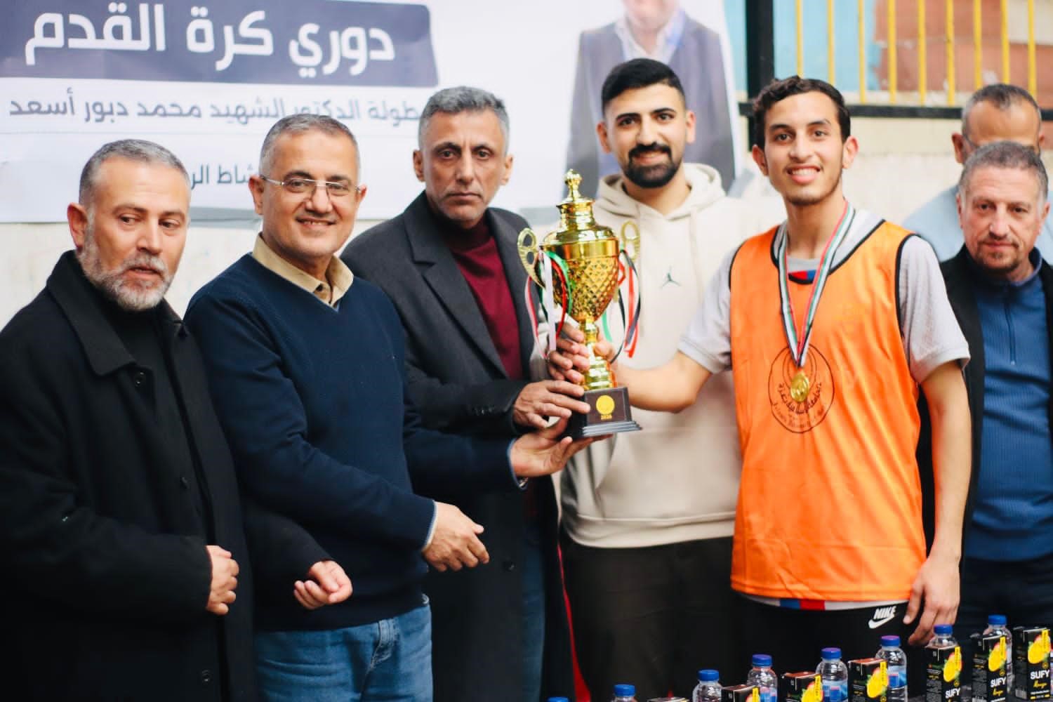 قسم النشاط الطلابي يعقد بطولة الدكتور الشهيد محمد دبور أسعد لكرة القدم