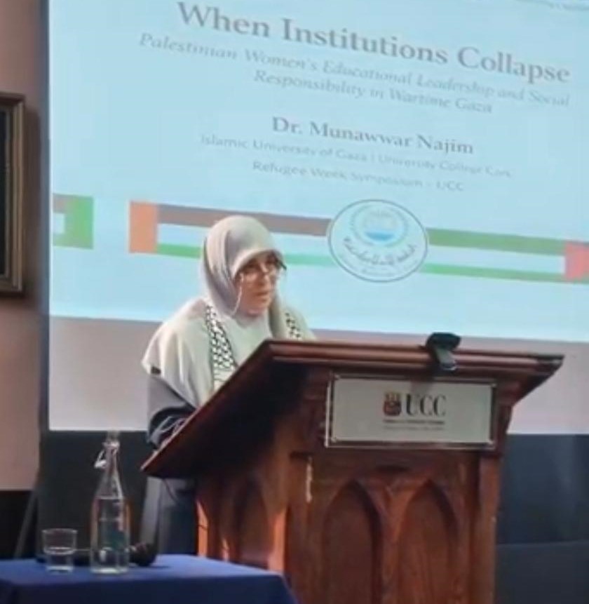 Gaza Academic Highlights Higher Education Crisis and Women’s Leadership at Ireland’s Refugee Week